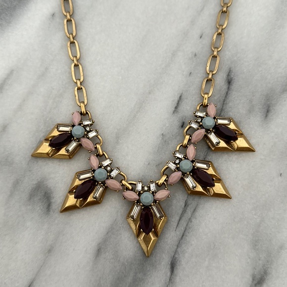 J.Crew Rhinestone Necklace - Picture 1 of 4